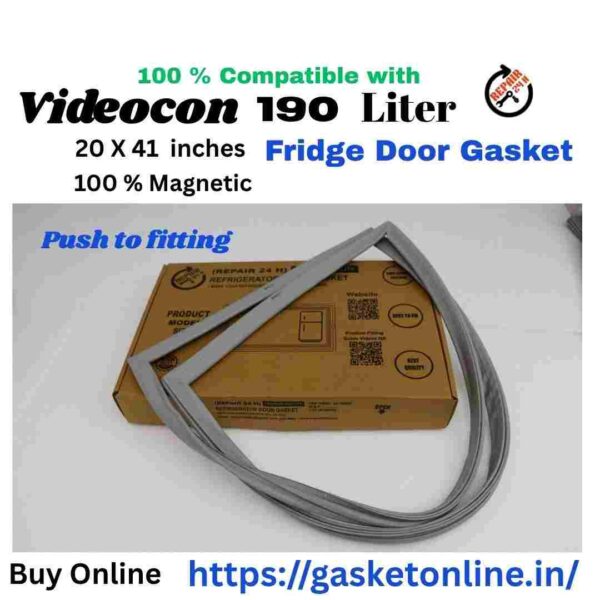 Videocon 190 liter refrigerator door rubber replacement seal.