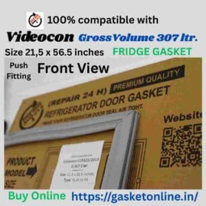 Original Videocon 307L fridge door gasket online available on GasketOnline.in.