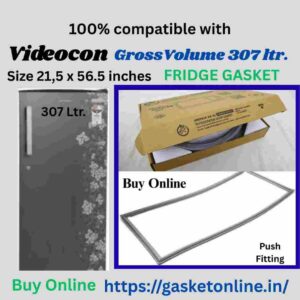Videocon VCP 325 307L fridge gasket installation and support banner.